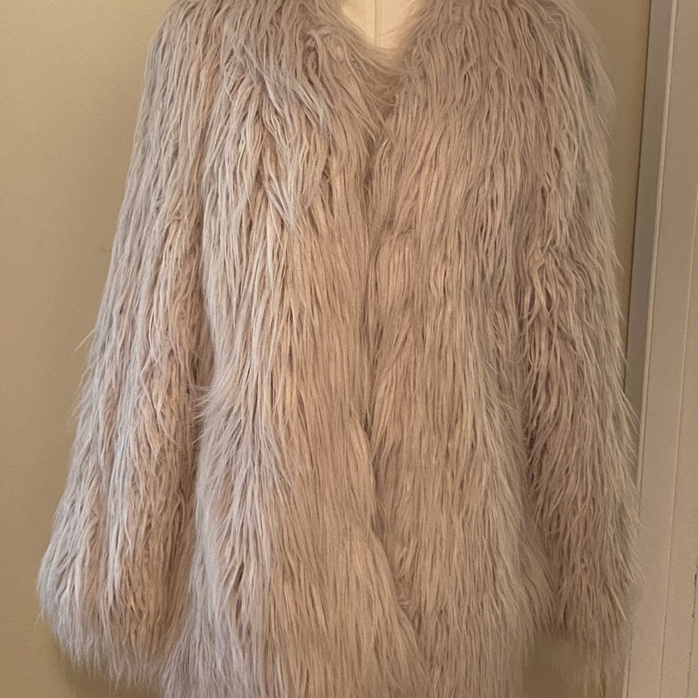 Asos Shaggy faux fur coat